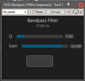 bandpass2700 plugin interface